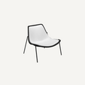 ROUND LOUNGE ARMCHAIR WITH BACK CUSHION