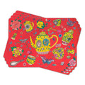 Longevitea Red Placemats – Set of 4