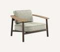 TWINS ALU-WOOD LOUNGE ARMCHAIR