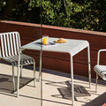 Designed by French brothers Ronan and Erwan Bouroullec, Palissade is a collection of outdoor furniture for HAY in powder coated or hot galvanised steel. United by a common principle of symmetrical geometry, the Palissade collection is engineered to reproduce the same visual simplicity and core strength throughout.