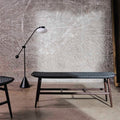 Freja Bench Leather Stripe Seat