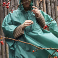 A new wet-weather friend, the Mono Rain Poncho is made in lightweight, water-resistant fabric and features a drawstring tie and peaked hood for superior protection. It packs easily into the front pouch and is available in different colours.