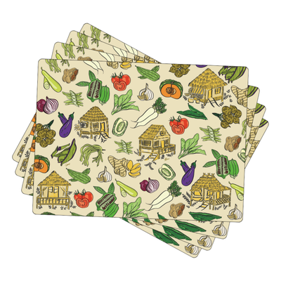 Bahay Kubo Placemats – Set of 4