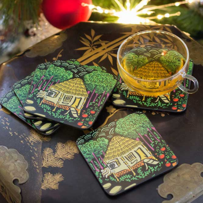 Bahay Kubo Coasters – Set of 6