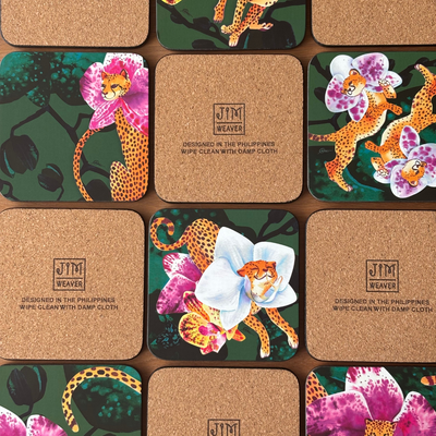Cheetah Bloom Bloom Coasters – Set of 6