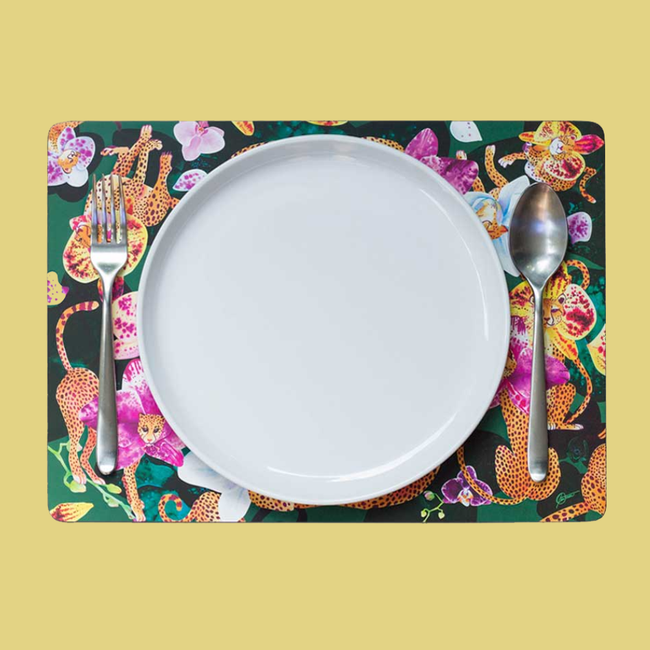 Cheetah Bloom Bloom Placemats – Set of 4