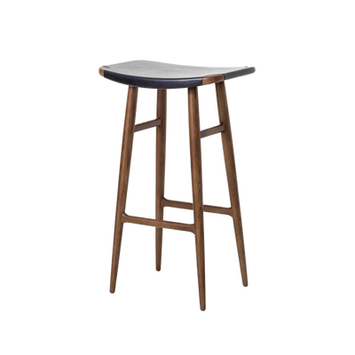 Freja Bar Stool Leather Seat