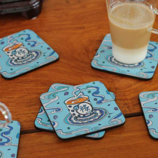 Longevitea Coasters – Set of 6