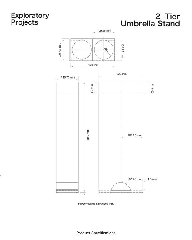 2 Tier Umbrella Stand