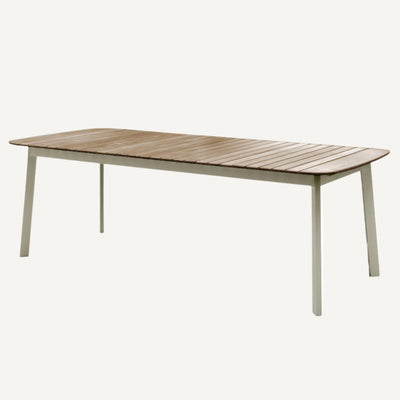 SHINE DINING TABLE WITH TEAK TOP