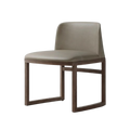 Hida Dining Chair Leather Back