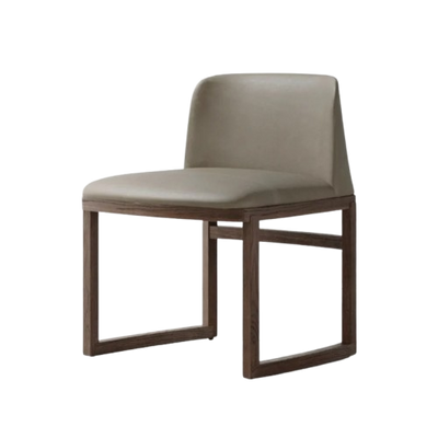 Hida Dining Chair Leather Back